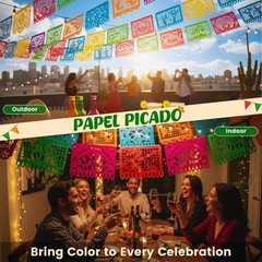 3 Packs 54 Ft Mexican Cinco De Mayo Party Decoration, Fiesta Party Decoration…