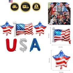 4th of July Decorations Red White and Blue Balloons Patriotic Party Fourth o…