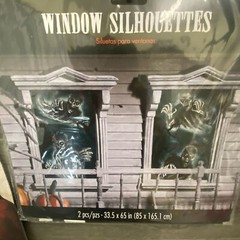 Haunted Hotel Window Silhouettes Add-on Halloween Scene Setters Spooky