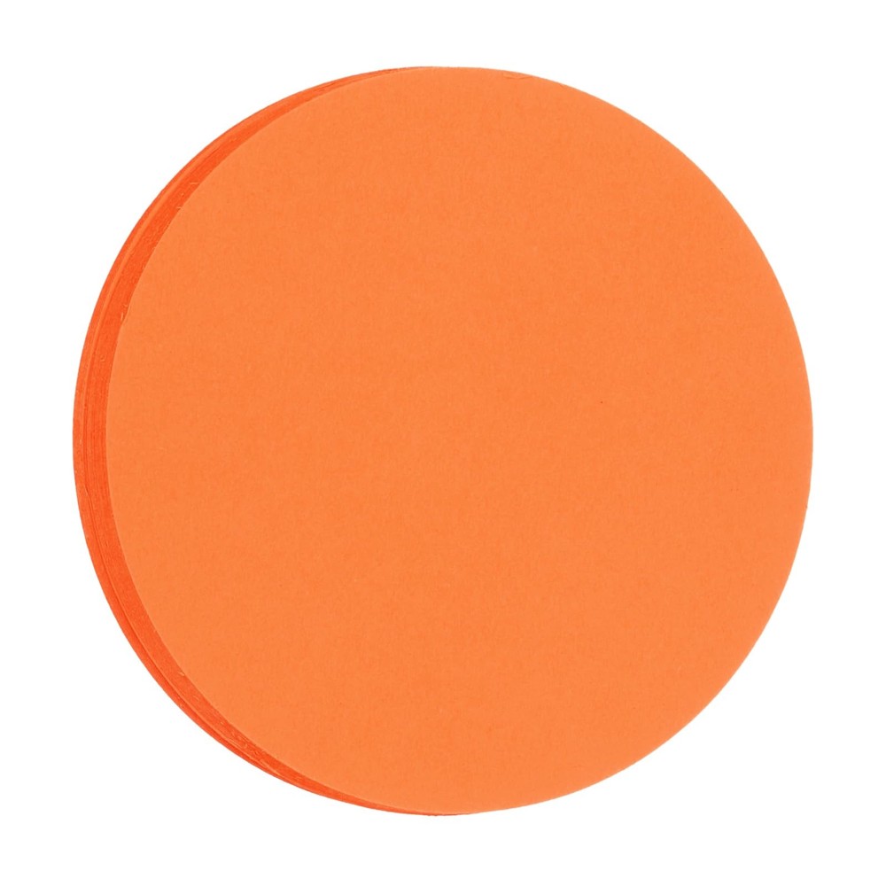 30 PCS Orange Circle Cutouts Paper 6 Inch Round Cardstock 200gsm 75lb DIY