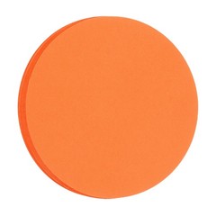 30 PCS Orange Circle Cutouts Paper 6 Inch Round Cardstock 200gsm 75lb DIY