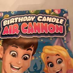 Birthday Candle Air Cannon, Safe, Fun Way to Blow Out Candles, Reusable – NEW!