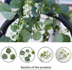 Artificial Eucalyptus Vines (3-Pack, Total 17.7Ft), Green Eucalyptus Garland
