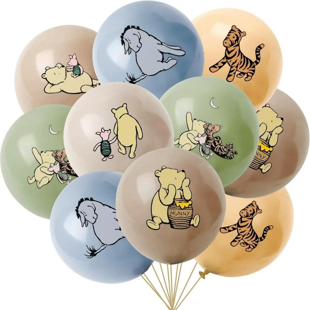 Classic Winnie Balloons For The Pooh Baby Shower Decorations 12 Inches Winnie…