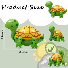 4D Walking Turtle Balloon Animal foil Balloon, Creative Inflatable Turtle, Ba…