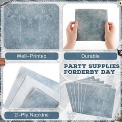 Complete 96 Pcs Medieval-Themed Party Pack – Plates, Napkins & Plastic Forks