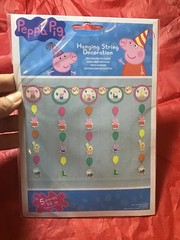 Peppa Pig Hanging String Party Decoration 5 Pcs 48 Inches -new