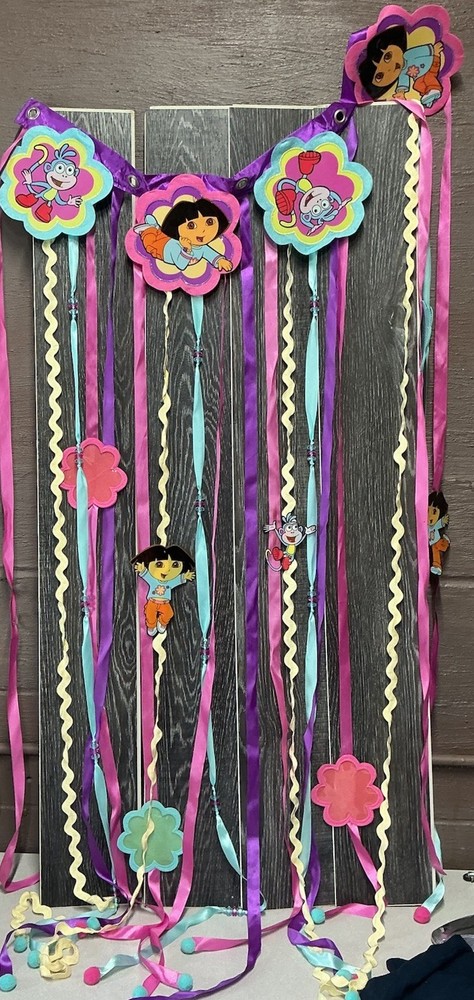 Dora The Explorer Birthday Door Hanging Streamer Banner With Frames