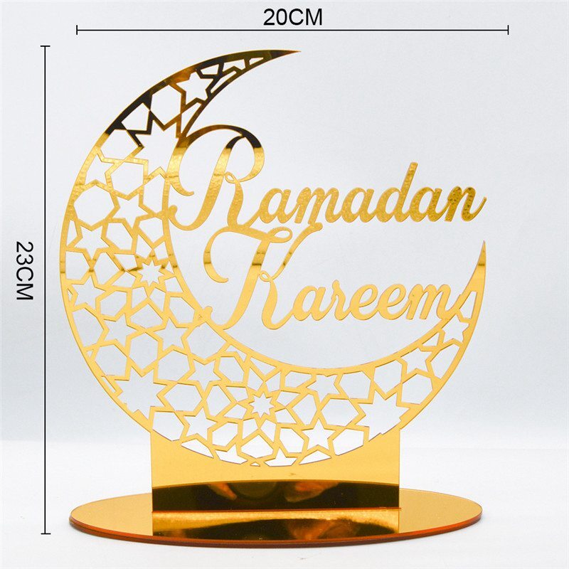 Decorations For Home Party Ornament Ramadan Islamic Muslim EID Mubarak Acrylic