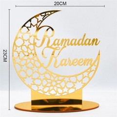 Decorations For Home Party Ornament Ramadan Islamic Muslim EID Mubarak Acrylic