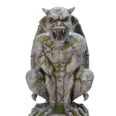 8 Ft. Animated Oversized Gargoyle Pillar Halloween Decoration