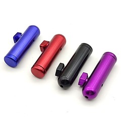2Pcs Metal Bullet Dispenser Spice Bottle Men Gift Storage Box Mixed Color Gift