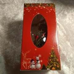 Christmas Tree Bauble LED Light Up Decoration Christmas Pendant Plastic Hanging