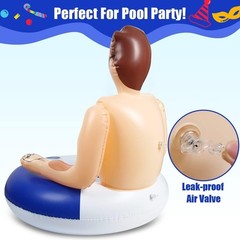 Silph PLC Pool Float, Inflatable Swim Ring with Cup Holder for Party, Pool To…