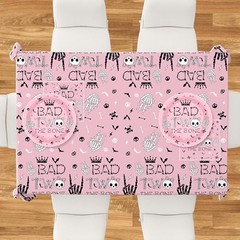 Bad Two The Bone Tablecloth 108×54 Inch – Rock and Roll 2nd Birthday