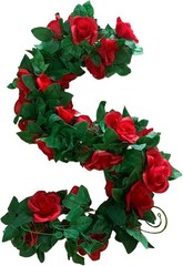 4 Pack Artificial Rose Vine Garland Fake Roses Flowers Plants Vines Hanging