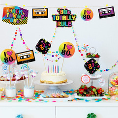 24 Pack 80s Retro 1980s Table Centerpiece Sticks Party Decorations Props Set Fun