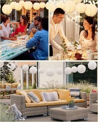 80 Pcs Paper Lanterns Bulk for Wedding, 4» 6» 8» 10» 12» Round Chinese L…