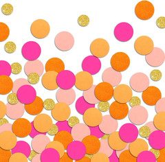 Green Confetti Glitter Golden Dots Table Decoration 100 Pcs | Paper Scatter Part