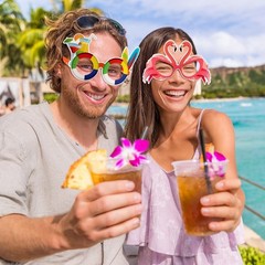 32 Pack Beach Pool Party Eyeglasses Decor Summer Luau Paper Glasses Bulk Hawa…