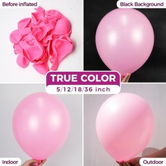 Pink Giant Balloons 36 Inch 8 Pack Jumbo Bridal Pink Balloon Large Round Lig…