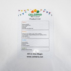 Celebrio Make It Special Birthday Decorations Kit With Utensils, Favors, & Pump