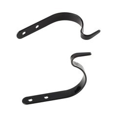 Wrought Iron Wall Hooks Sturdy Metal Construction Weather Resistant Design