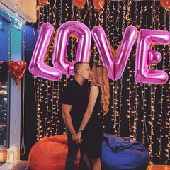 40 Inch Large Rose Red Letter E Balloons – Giant Hot Pink Alphabet Letter Balloo