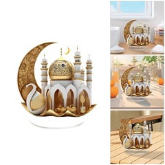 Ramadans Home Decors 2D Eid Mubarak Decoration Islamic Holiday Gift for Family