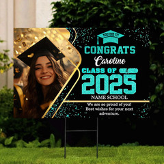 Custom Graduation Yard Sign With Photo, Senior Yard Signs Class Of 2025