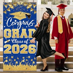 2026 Graduation Party Decorations – Blue Gold Congrats Grad Class of 2026 Ban…