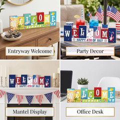 4Th of July Decorations – Summer Decorations for Home Double-Sided Different The