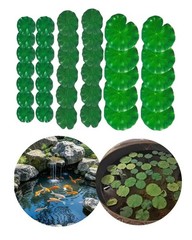 Plastic Floating Lotus Leaves Set for Fish Tanks For Ponds Aquariums 36 Pieces