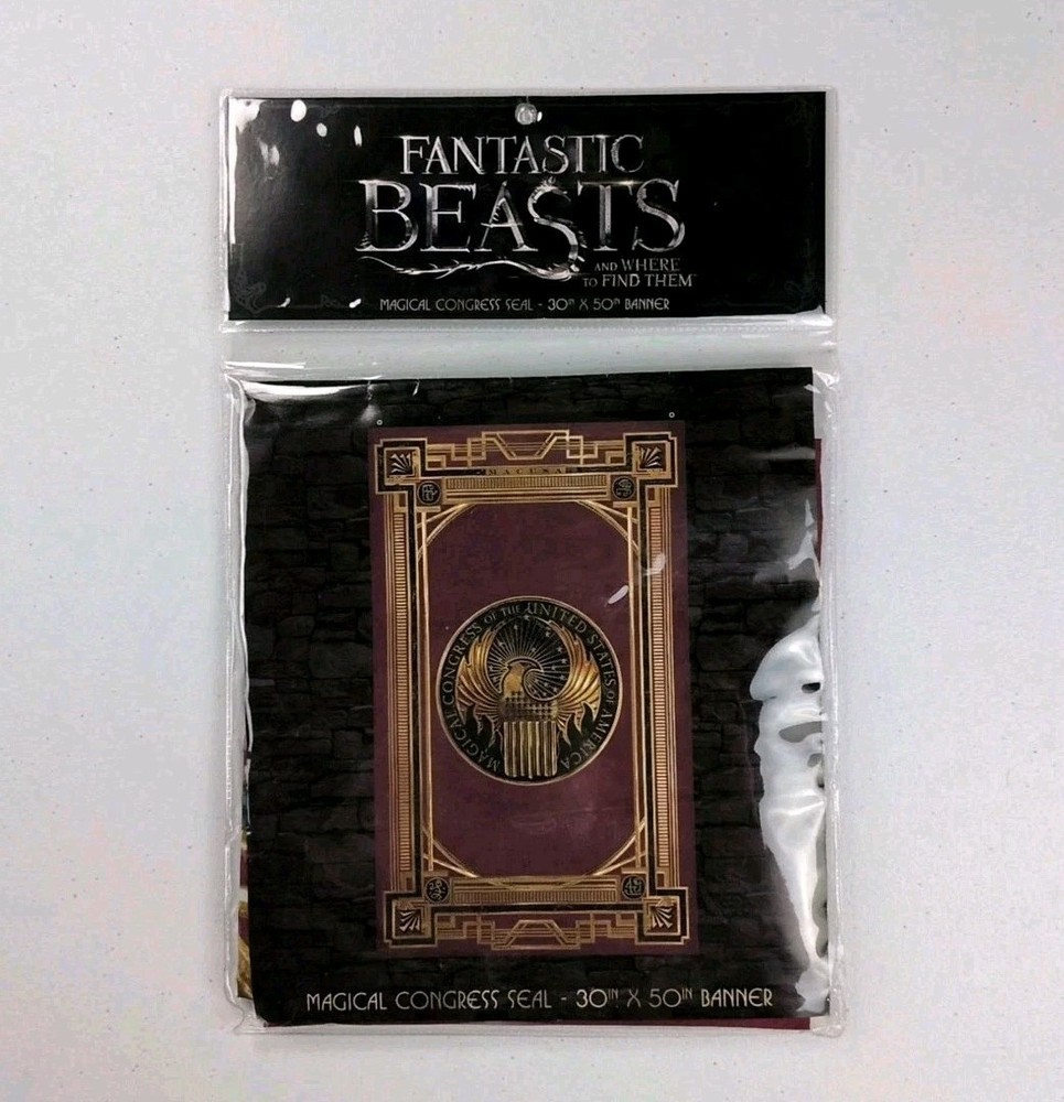 New Fantastic Beasts & Where to Find Them Banner 30″x50″ Magical Congress Seal