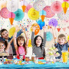 Donut Party Decorations, Sweet Party Supplies Hanging Donut Lanterns Party Fa…
