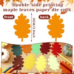 720 PCS Maple Leaf Paper Cutouts 3.9 Inch Autumn Fall Bulletin Board Decor