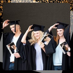 Anglechic 12 Pcs Sublimation Graduation Fans Blank Class of 2026 Gifts DIY Hand