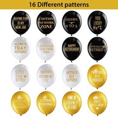 48 Pieces 12 Inches Retirement Balloons Decoration Happy Retirement Supplies …