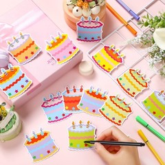 45 PCS Birthday Cake Mini Accents 3 Inch Bulletin Board Cut Outs Colorful
