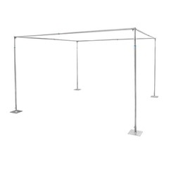Beautiful Wedding Party Hardware Canopy Chuppah Square 4 Post Backdrop Stand kit