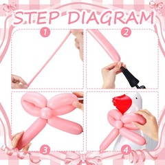 12 Pcs Silly Goose 1st Party Decoration Fun Goose Balloon with Pink Bow for S…