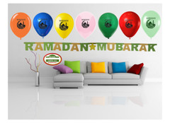 Ramadan Decoration(21Pcs) Ramadan Balloons Banner Ramadan Gift Islamic wall gift