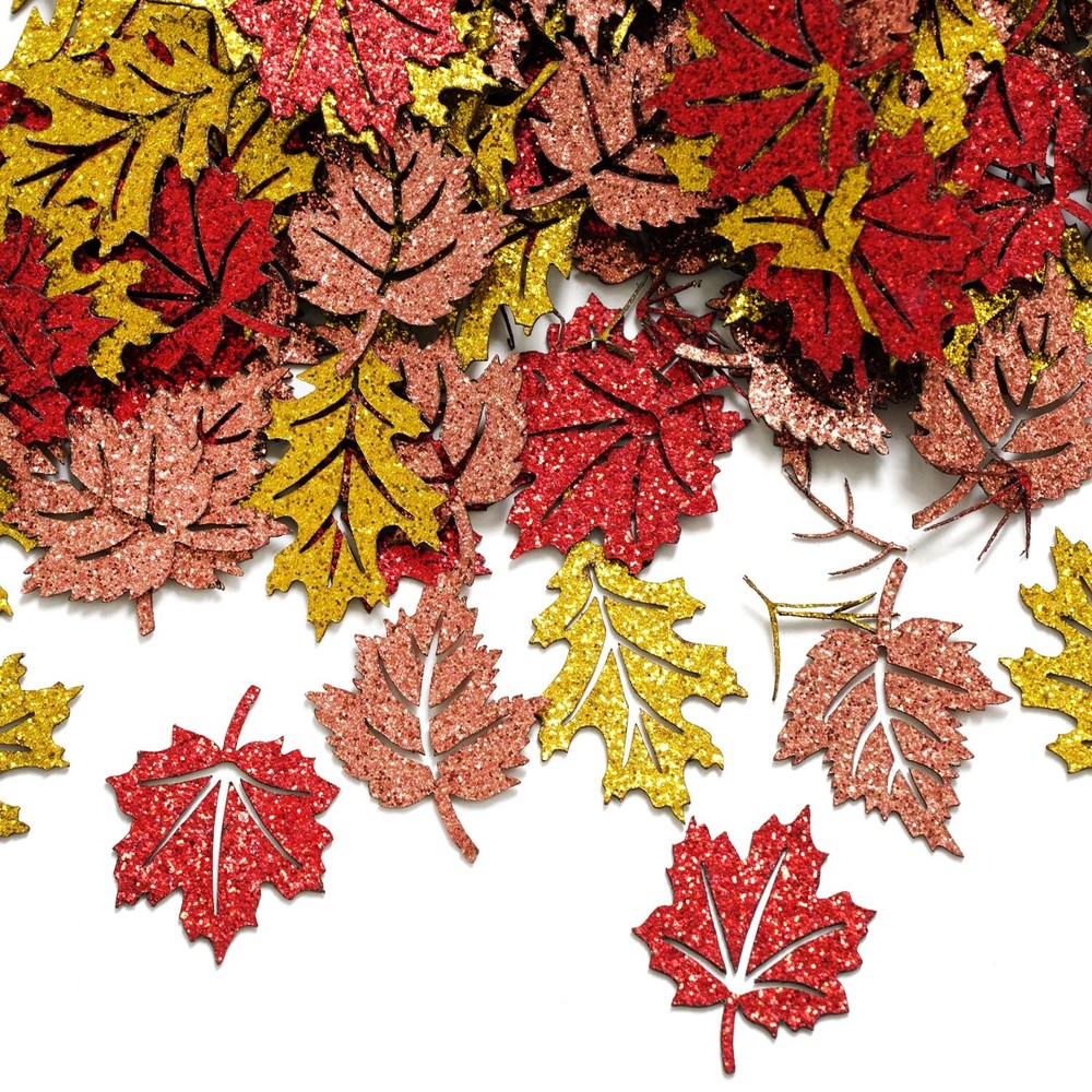 200 PCS Fall Leaves Confetti for Thanksgiving Baby Shower Birthday Party
