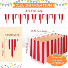 10 Pieces Carnival Theme Party Decorations Carnival Table Skirts Circus Theme Ta