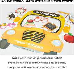 19Pieces Back to School Photo Props Welcome Back to School Decorations School Bu