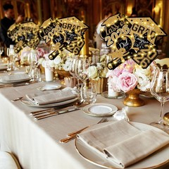 Graduation Decorations 2026-30pcs Black and Gold Graduation Table Decorations…
