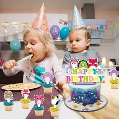 25 Piece Squishmellow Birthday Decorations for Kids Birthday Party Supplies.