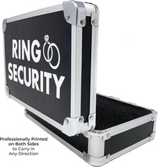 Ring Security Ring Bearer Briefcase with Padded Slits to Hold Rings – Ring Beare