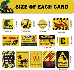 13 Pcs Dinosaur Birthday Party Supplies, Dinosaur Party Decorations for Boys Kid