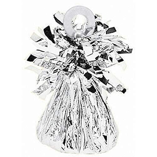 Amscan Foil Balloon Weight, 6 oz, Silver (Pack of 3)